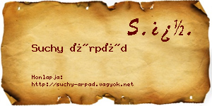 Suchy Árpád névjegykártya