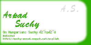 arpad suchy business card